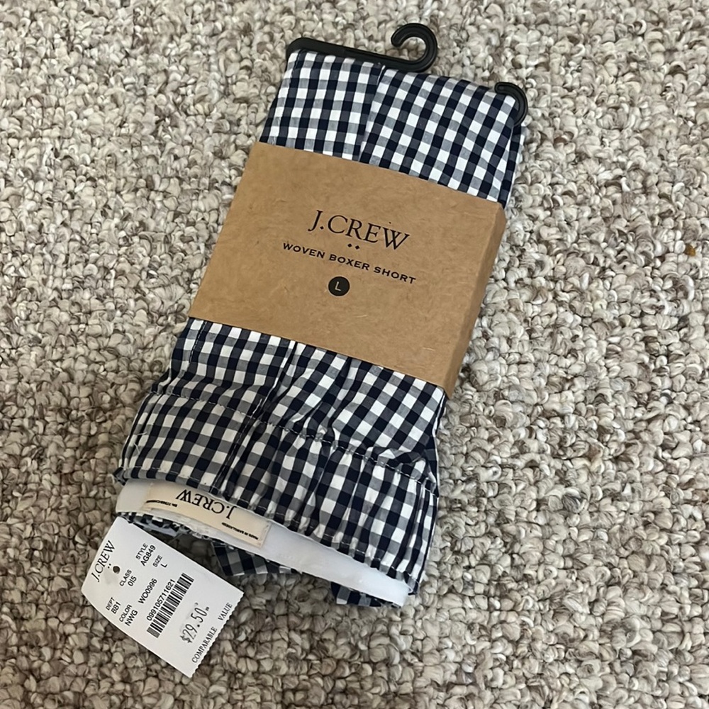 BRAND NEW Jcrew Gingham Boxer briefs